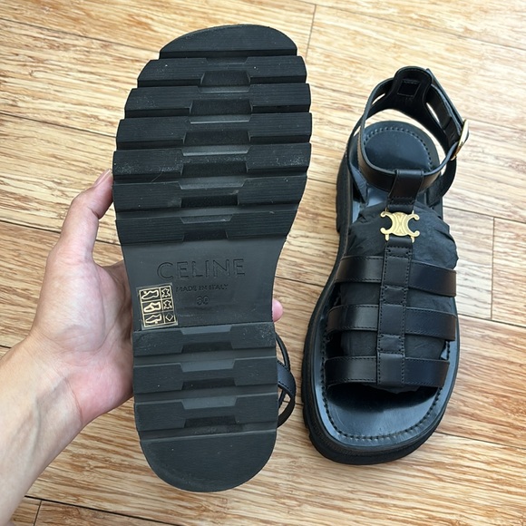 Like New Celine Triomphe Sandals - Picture 2 of 4